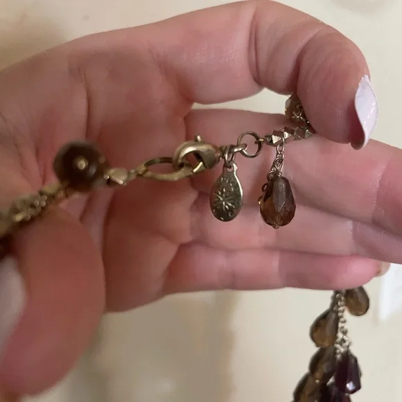 Anthropologie Multicolor Teardrop Necklace - Picture 4 of 5